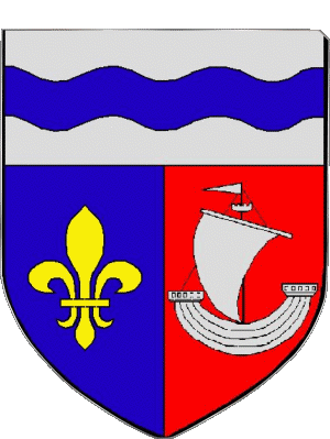 Blasón-Blasón Hauts de Seine 92 Departamentos - Ciudades Francia Banderas 