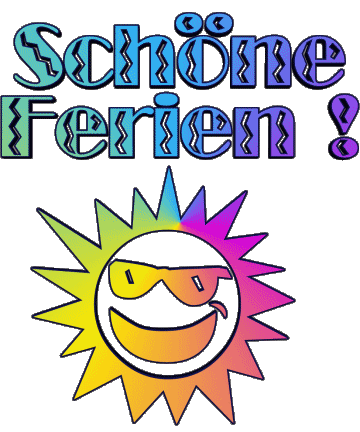 04 Transparent Background Schöne Ferien German Messages 