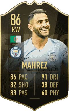 Riyad Mahrez Algeria F I F A - Giocatori carte Videogiochi Multimedia 