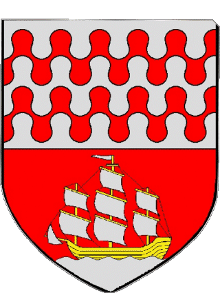 Blason-Blason TONNAY CHARENTE 17 Départements - Villes France Drapeaux 