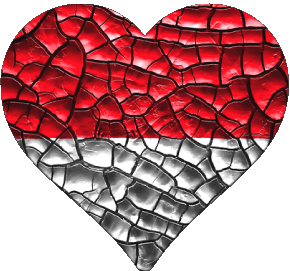 Cuore Monaco Europa Bandiere 