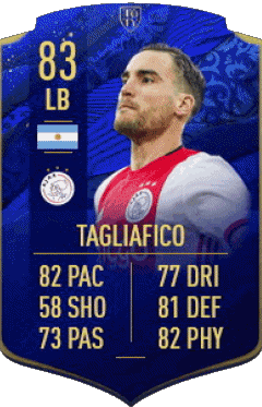 Nicolás Tagliafico Argentina F I F A - Giocatori carte Videogiochi Multimedia 
