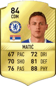 Nemanja Matic Serbien F I F A - Karten Spieler Videospiele Multimedia 