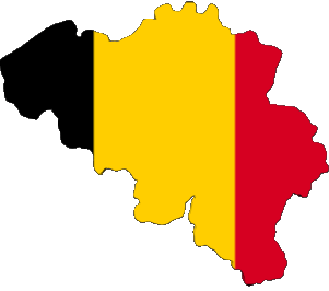 Verschiedene Belgien Europa Fahnen 