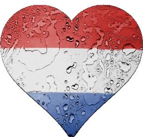 Cuore Paesi Bassi Europa Bandiere 