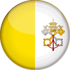 Round Vatican Europe Flags 