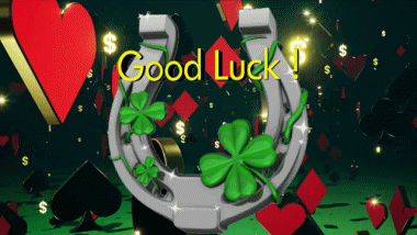003 Animated Background Good Luck English Messages 
