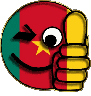Smiley - OK Cameroon Africa Flags 