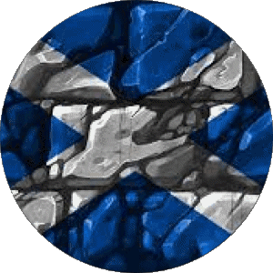 Round Scotland Europe Flags 