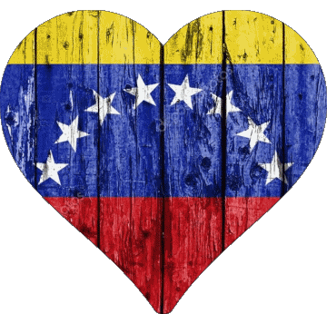 Corazón Venezuela América Banderas 