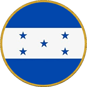 Rond Honduras Amériques Drapeaux 