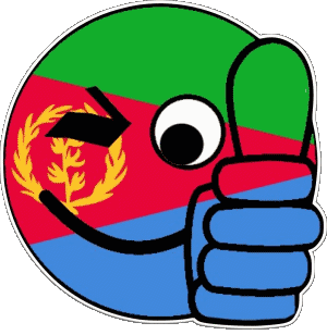 Faccina - OK l'Eritrea Africa Bandiere 