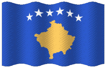 Ondulation Kosovo Europe Drapeaux 