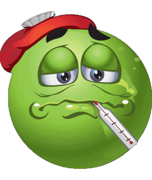 Krank Emoticons Nachrichten 