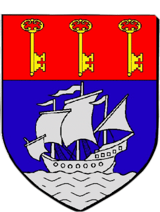 Blazon-Blazon SAINT PIERRE 974 Departments - Cities France Flags 