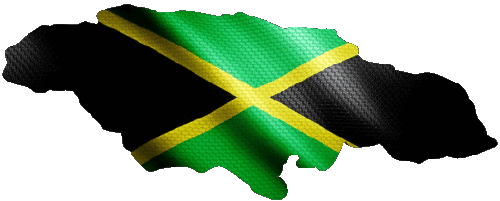 Mapa Jamaica América Banderas 
