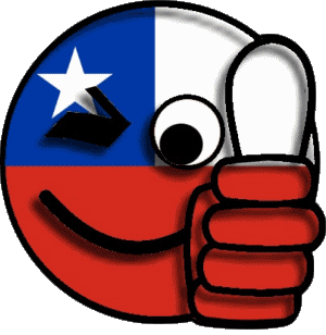 Smiley - OK Chile Amerika Fahnen 