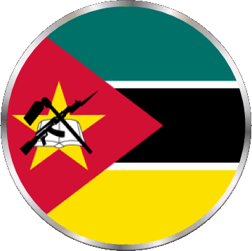 Rond Mozambico Africa Bandiere 