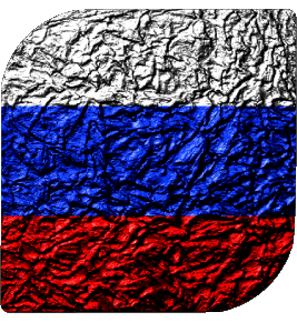 Square Russia Europe Flags 