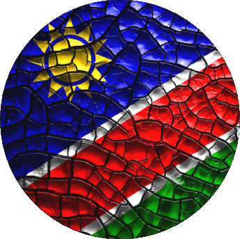 Rond Namibie Afrique Drapeaux 