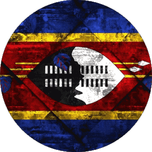 Round Eswatini Africa Flags 