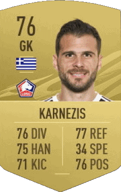 Orestis Karnezis Grecia F I F A - Giocatori carte Videogiochi Multimedia 