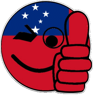 Smiley - OK Samoa Ozeanien Fahnen 