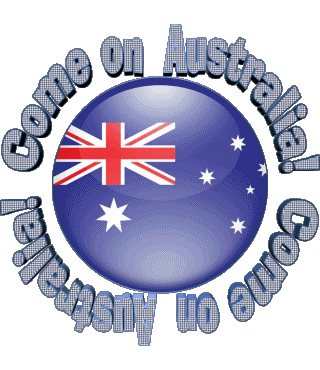 Map - Flag Come on Australia Inglese Messagi 