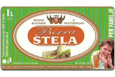 Stela Albania Birre Bevande 