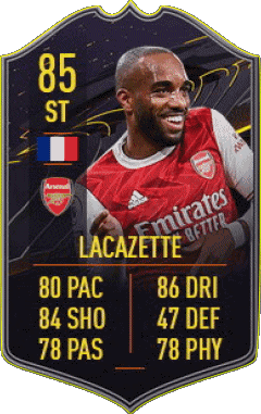 Alexandre Lacazette Frankreich F I F A - Karten Spieler Videospiele Multimedia 