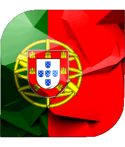 Square Portugal Europe Flags 