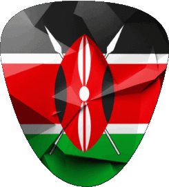 Forme 01 Kenya Afrique Drapeaux 