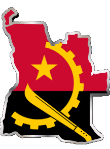 Angola Angola Africa Bandiere 