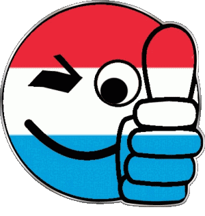 Smiley - OK Luxembourg Europe Drapeaux 