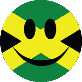 Round Jamaica America Flags 