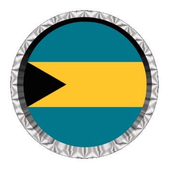 Round - Rings Bahamas America Flags 
