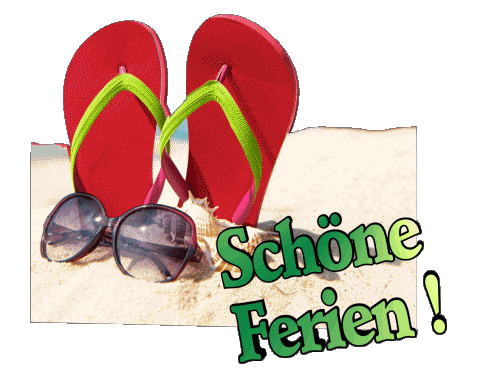 08 Sfondo trasparente Schöne Ferien Tedesco Messagi 
