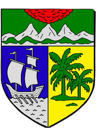 Blazon-Blazon SAINT DENIS 974 Departments - Cities France Flags 