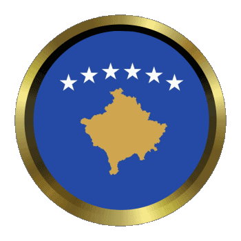 Round - Rings Kosovo Europe Flags 