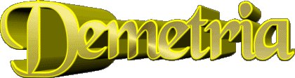 Demetria D FEMININ - Espagne Prénoms 