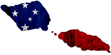 Map Samoa Oceania Flags 