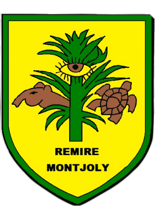 Wappen-Wappen REMIRE MONTJOLY 973 Abteilungen - Städte Frankreich Fahnen 