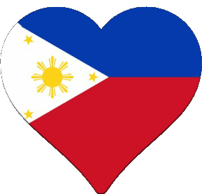 Heart Philippines Asia Flags 