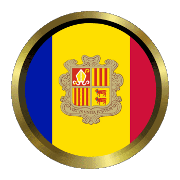 Rotondo - Anelli Andorra Europa Bandiere 