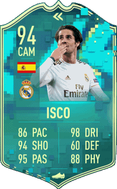 Isco - Francisco Román Alarcón Suárez Spagna F I F A - Giocatori carte Videogiochi Multimedia 