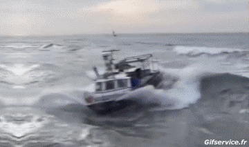 Grosses Vagues Bateaux Transports Humour - Fun 