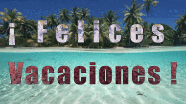 001 Sfondo animato Felices Vacaciones Spagnolo Messagi 