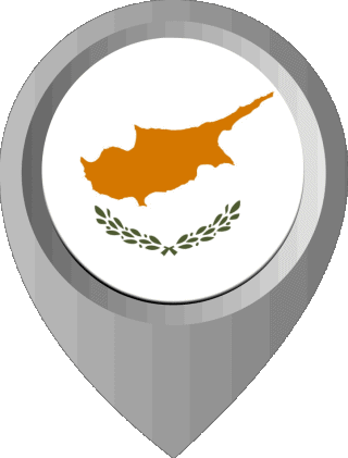 Location Pin Cyprus Europe Flags 