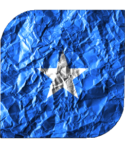 Square Somalia Africa Flags 