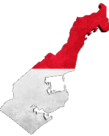 Carte Monaco Europe Drapeaux 